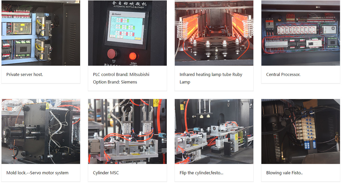 Factory price 5L 2 cavity fully automatic pet bottle making machine blowing machine Efficient bottle blow molding machine
